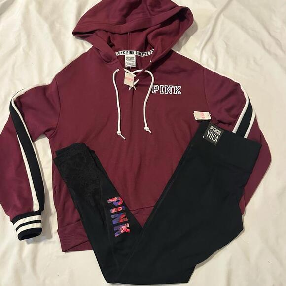 PINK Victoria’s Secret pullover sweater and leggings set - Picture 1 of 7